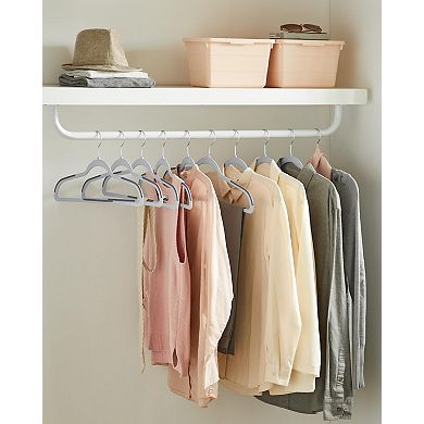 Plastic Space-Saving Clothes Hangers 50-Pack