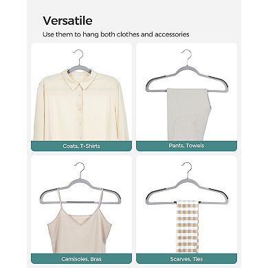 Plastic Space-Saving Clothes Hangers 50-Pack