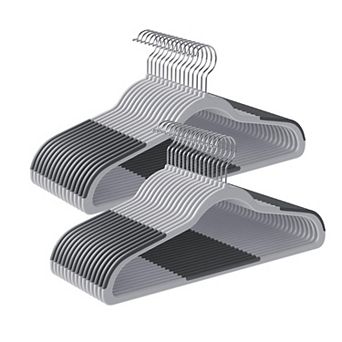 Plastic Space-Saving Clothes Hangers 50-Pack