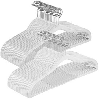 Plastic Space-Saving Clothes Hangers 50-Pack