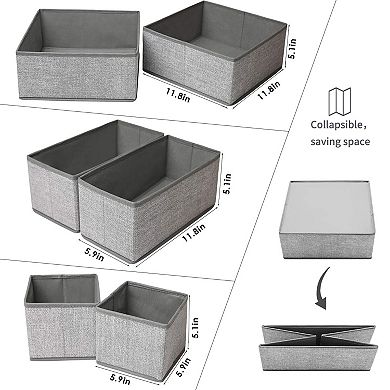 Foldable Drawer Organizer for Underwear Socks Closet Divider
