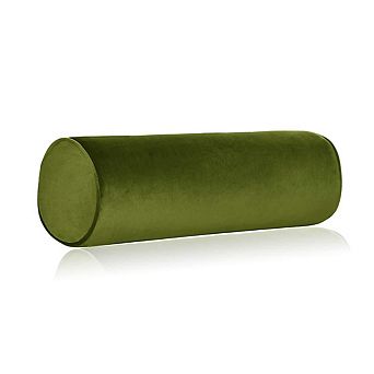 Memory Foam Roll Pillow for Knee Leg Neck Support with Removable Cover