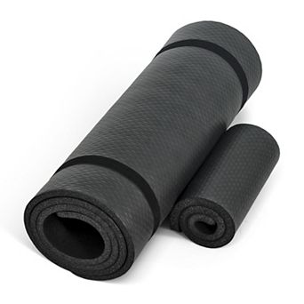 High Density Exercise Yoga Mat with Strap