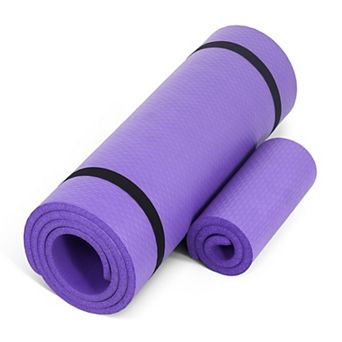 High Density Exercise Yoga Mat with Strap