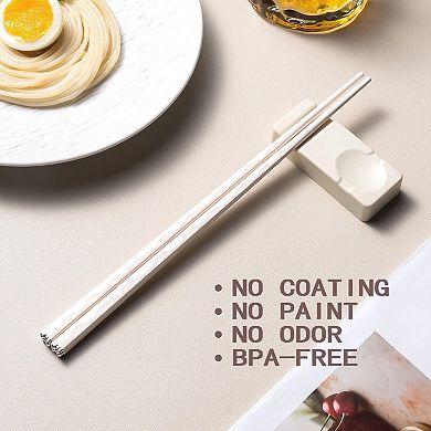 5 Pairs Fiberglass Chopsticks Reusable Dishwasher Safe Non-slip