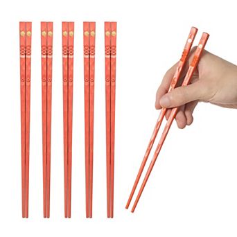 5 Pairs Fiberglass Chopsticks Reusable Dishwasher Safe Non-slip