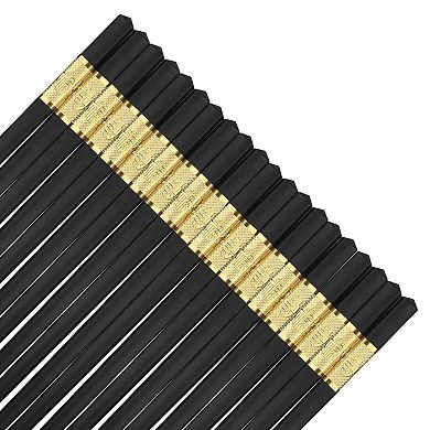 10pairs Non-slip Fiberglass Chopsticks Reusable Dishwasher Safe Square