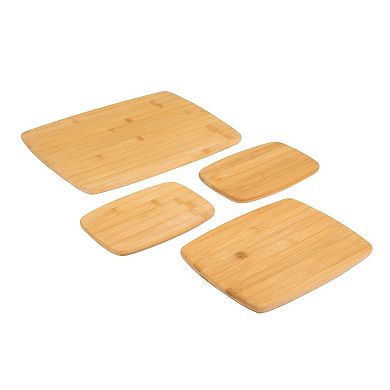 Cutting & Charcuterie Set, 4-Piece, Reversible, Assorted Sizes, for Cheese & Meats