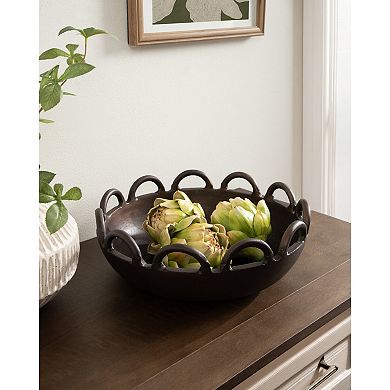 Lusila Metal Loop Serving Bowl
