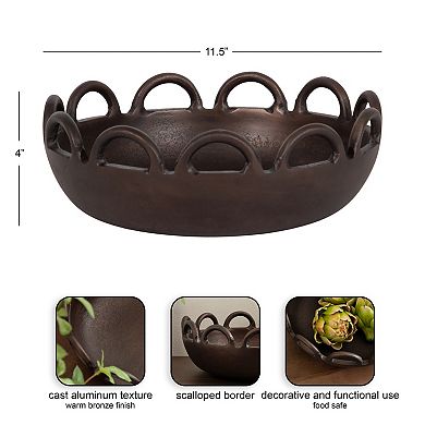 Lusila Metal Loop Serving Bowl