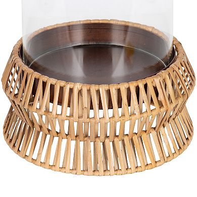 Rashana Rattan Pillar Candle Holder