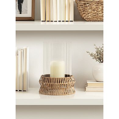 Rashana Rattan Pillar Candle Holder