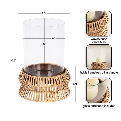 Rashana Rattan Pillar Candle Holder