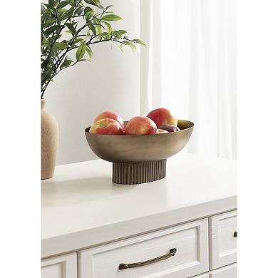 Rooks Ribbed Metal Bowl