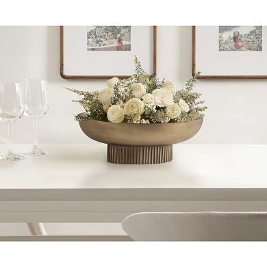 Rooks Ribbed Metal Bowl