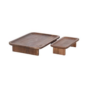 Risecroft Ribbed Tray Set
