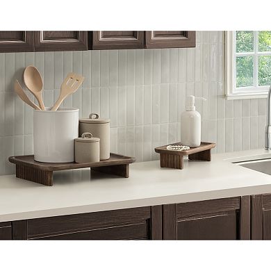 Risecroft Ribbed Tray Set