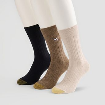 Men's GOLDTOE® 3-Pack Hampton Crew Socks