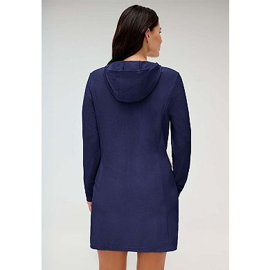 Swimsuits for All Women's Chlorine Resistant Quick-Dry Hoodie Zip Front Cover Up