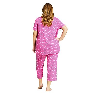 Avenue Women's Plus Size Button Sleep Top