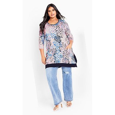 Avenue Women's Plus Size Monroe Pocket Tunic
