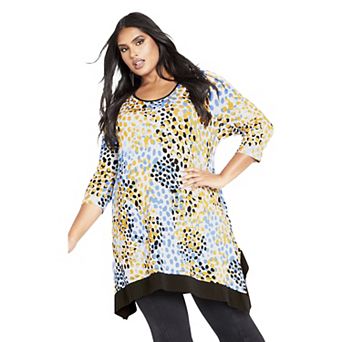 Avenue Women's Plus Size Monroe Pocket Tunic