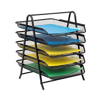 Mind Reader 5 tier Mesh Paper Tray Organizer