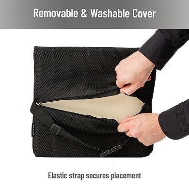 Mind Reader Lumbar Support Cushion with Air-Cloud Memory Foam