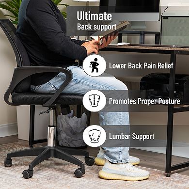 Mind Reader Lumbar Support Pillow with Air-Cloud Technology