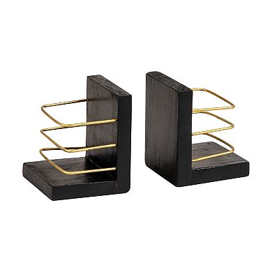 Mind Reader 2-Piece Decorative Basket Bookend Table Decor Set