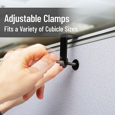 Mind Reader Metal Hanging Cubicle Shelf Organizer