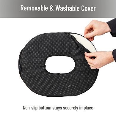 Mind Reader Donut Pillow Seat Cushion with Air-Cloud Technology