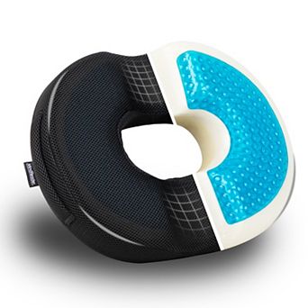 Mind Reader Ergonomic Air-Cloud Gel Donut Pillow Memory Foam Seat Cushion