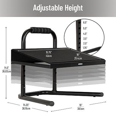 Mind Reader Adjustable Metal Foot Rest Under Desk