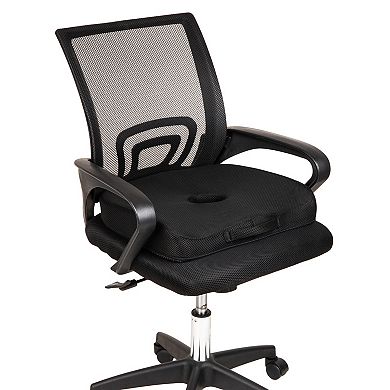 Mind Reader Gel Memory Foam Seat Cushion with Cut-Out Design