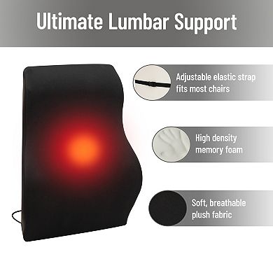 Mind Reader Heated Air Cloud Lumber Cushion