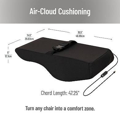Mind Reader Heated Air Cloud Lumber Cushion