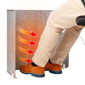 Mind Reader Foldable Electric Foot Warmer Panel with Thermostat