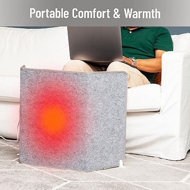 Mind Reader Foldable Electric Foot Warmer Panel with Thermostat