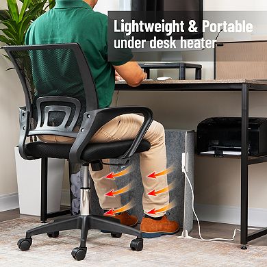 Mind Reader Foldable Electric Foot Warmer Panel with Thermostat