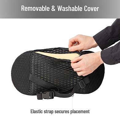 Mind Reader Lumbar Support Pillow with Air-Cloud Technology