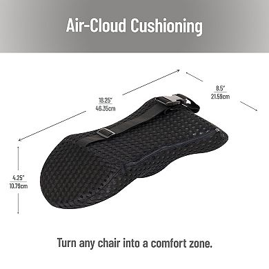 Mind Reader Lumbar Support Pillow with Air-Cloud Technology
