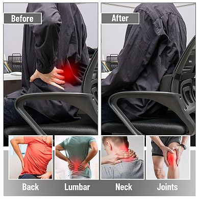 Mind Reader Lumbar Roll Pillow with Air-Cloud Memory Foam Support