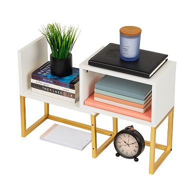 Mind Reader 5-Compartment Desktop Bookshelf Organizer