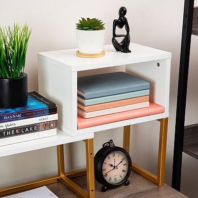 Mind Reader 5-Compartment Desktop Bookshelf Organizer