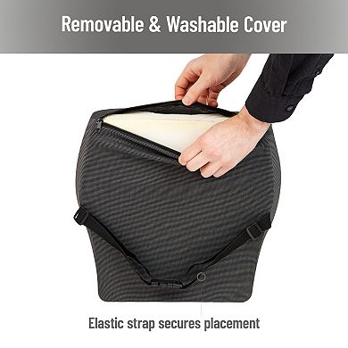 Mind Reader Lumbar Support Cushion with Back Pain Relief & Proper Posture Support