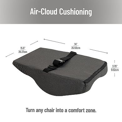 Mind Reader Lumbar Support Cushion with Back Pain Relief & Proper Posture Support