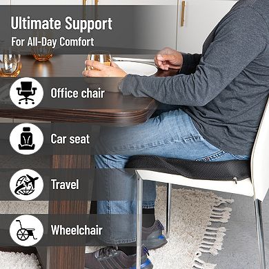 Mind Reader Ergonomic Air-Cloud Seat Cushion for Posture Support