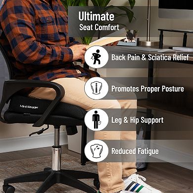 Mind Reader Ergonomic Air-Cloud Seat Cushion for Posture Support
