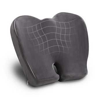 Mind Reader Air-Cloud Memory Foam Seat Cushion with Back Pain Relief